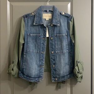 Anthropologie.  Pilcro mix denim jacket.  Size S